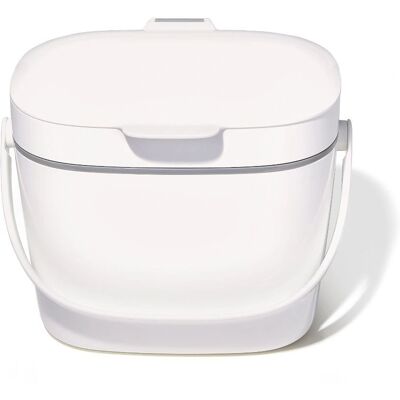 Conteneur à compost OXO Good Grips - 6,62L Blanc pour comptoir - Publicité Conteneur à compost OXO Good Grips - 6,62L Blanc pour comptoir - Publicité