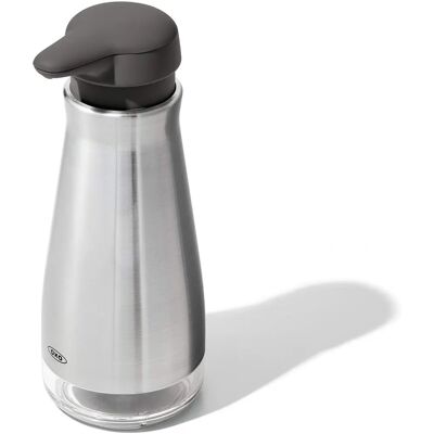 Distributeur de Savon en Acier Inoxydable OXO - Capacité 7,3L, Ravitaillement Facile, Design Élégant Distributeur de Savon en Acier Inoxydable OXO - Capacité 7,3L, Ravitaillement Facile, Design Élégant