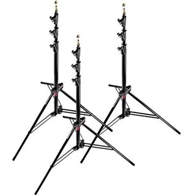 Manfrotto Lamp 1004BAC-3 3er Paket, Lampenstativ, Schwarz Manfrotto Lamp 1004BAC-3 3er Paket, Lampenstativ, Schwarz