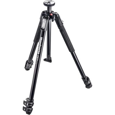 Treppiede in alluminio Manfrotto MT190X3 - 3 sezioni, max 160cm, nero Treppiede in alluminio Manfrotto MT190X3 - 3 sezioni, max 160cm, nero