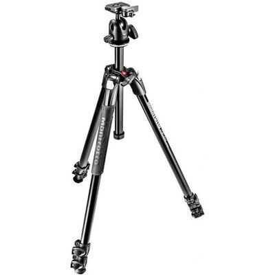 Manfrotto 290 Xtra Statief - Aluminium, 3-delige, met Balhoofd Manfrotto 290 Xtra Statief - Aluminium, 3-delige, met Balhoofd