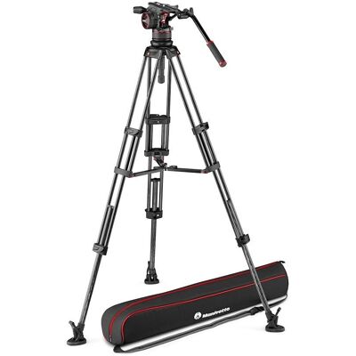 Manfrotto MVK500190XV Aluminiumstativ - 5kg Tragkraft - 3 Segmente - Mit Fluidkopf - Schwarz Manfrotto MVK500190XV Aluminiumstativ - 5kg Tragkraft - 3 Segmente - Mit Fluidkopf - Schwarz