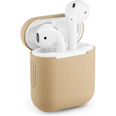 Royalcover jasnobrązowa silikonowa obudowa na Airpods 2 - Etui na słuchawki Royalcover jasnobrązowa silikonowa obudowa na Airpods 2 - Etui na słuchawki