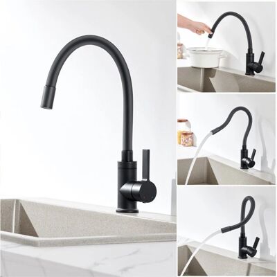 Grifo de Cocina AURALUM MAX - Giro de 360°, Manguera Flexible, Válvula de Cerámica, Aireador Eficiente Grifo de Cocina AURALUM MAX - Giro de 360°, Manguera Flexible, Válvula de Cerámica, Aireador Eficiente