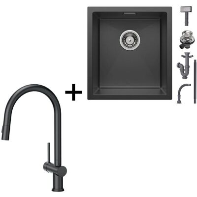 Fregadero Cecipa Max de Acero Inoxidable Negro - 40x45x19cm Fregadero Cecipa Max de Acero Inoxidable Negro - 40x45x19cm