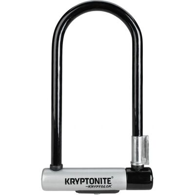 Kryptonite Kryptolok Standard 12,7 mm U-Lås Sykellås - Svart, Sølv Kryptonite Kryptolok Standard 12,7 mm U-Lås Sykellås - Svart, Sølv