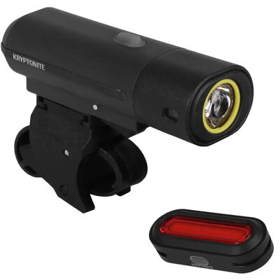 Set Luci Bicicletta Kryptonite - F-650 & R-50 Ricaricabili USB Set Luci Bicicletta Kryptonite - F-650 & R-50 Ricaricabili USB