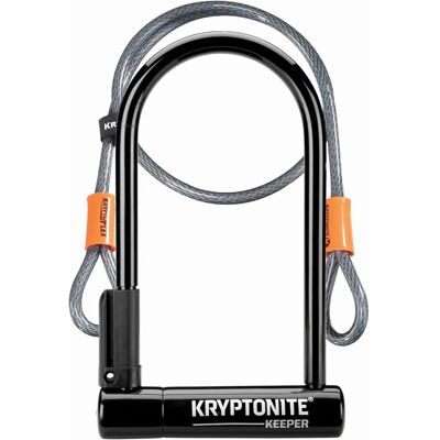 Kryptonite Keeper 12 Standard U-Lock - U-Lock, Nero, 12mm, Cavo da 4 piedi Kryptonite Keeper 12 Standard U-Lock - U-Lock, Nero, 12mm, Cavo da 4 piedi