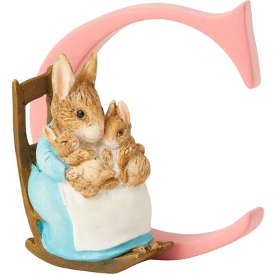 Beatrix Potter C Mrs Rabbit & Bunnies Figurine - Hand-painted Resin Beatrix Potter C Mrs Rabbit & Bunnies Figurine - Hand-painted Resin