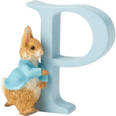 Enfeite Peter Rabbit de Beatrix Potter - Letra P em movimento - Enfeite Enfeite Peter Rabbit de Beatrix Potter - Letra P em movimento - Enfeite
