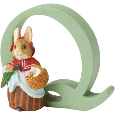 Figurina Mrs Rabbit Lettera Q di Beatrix Potter - Regalo collezionistico Figurina Mrs Rabbit Lettera Q di Beatrix Potter - Regalo collezionistico
