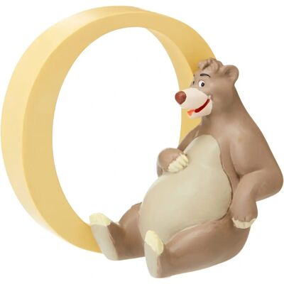 Disney Baloo Bokstav O - Handmålad resin - 7cm - Gåva till barnrum Disney Baloo Bokstav O - Handmålad resin - 7cm - Gåva till barnrum