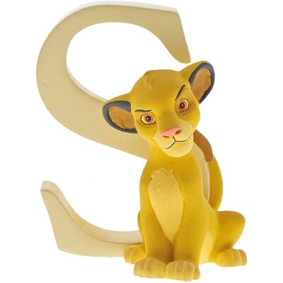 Disney Simba Bokstav S - Handmålad Resin - Barnrumsdekoration Disney Simba Bokstav S - Handmålad Resin - Barnrumsdekoration