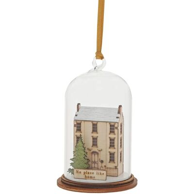 Juldekoration Kloche från Millbrook - Vintage trä och glas Juldekoration Kloche från Millbrook - Vintage trä och glas