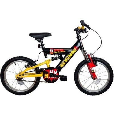 XN Revenge Full Suspension Mountain Bike - 16in Wheel - Black - Mountain Bike XN Revenge Full Suspension Mountain Bike - 16in Wheel - Black - Mountain Bike