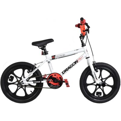 Dallingridge Dragon Slayer 16In Kids BMX Bike - White/Red - Kids BMX Bike Dallingridge Dragon Slayer 16In Kids BMX Bike - White/Red - Kids BMX Bike