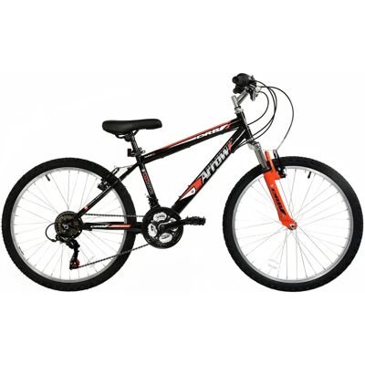 Dallingridge Arrow Boys Hardtail Mountain Bike - 24in Wheel - Black/Red Dallingridge Arrow Boys Hardtail Mountain Bike - 24in Wheel - Black/Red
