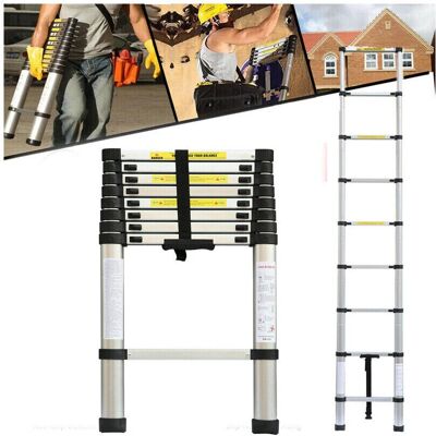 YouseaHome - Telescopic Ladder - 2.6M - 150kg - Ladder YouseaHome - Telescopic Ladder - 2.6M - 150kg - Ladder