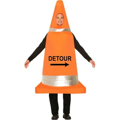 Déguisement cône de circulation Bristol Novelty - Adulte Orange - Publicité Déguisement cône de circulation Bristol Novelty - Adulte Orange - Publicité