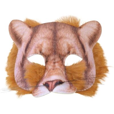 Masque de visage de lion Bristol Novelty - Fourrure réaliste - Taille unique pour adulte - Publicité Masque de visage de lion Bristol Novelty - Fourrure réaliste - Taille unique pour adulte - Publicité