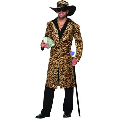 Bristol Novelty Funky Leopard Pimp AC78886 - Costume Bristol Novelty Funky Leopard Pimp AC78886 - Costume