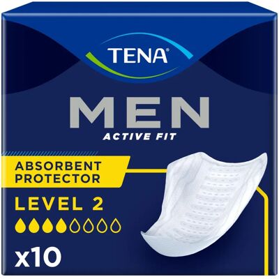Tena For Men Level 2 Odour Control - 10-pack Incontinence Pads Tena For Men Level 2 Odour Control - 10-pack Incontinence Pads