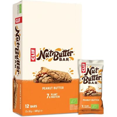 Clif Bar Mit Nussbutter Gefüllt 12x50g - Erdnussbutter Clif Bar Mit Nussbutter Gefüllt 12x50g - Erdnussbutter
