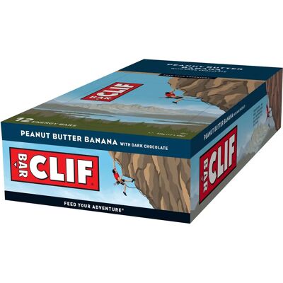 Clif Bar 12 x 68 g - Peanut Butter Banana With Dark Chocolate Clif Bar 12 x 68 g - Peanut Butter Banana With Dark Chocolate