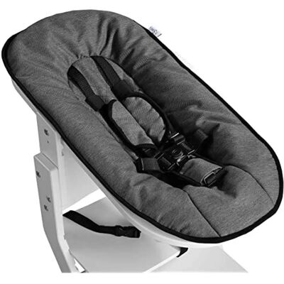 tiSsi Weiß-Anthrazit Ergonomischer Hochstuhlaufsatz - Hochstuhlzubehör tiSsi Weiß-Anthrazit Ergonomischer Hochstuhlaufsatz - Hochstuhlzubehör