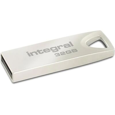 Integral Europe Integral Arc 32GB USB Flash Drive - Metalen Design Integral Europe Integral Arc 32GB USB Flash Drive - Metalen Design
