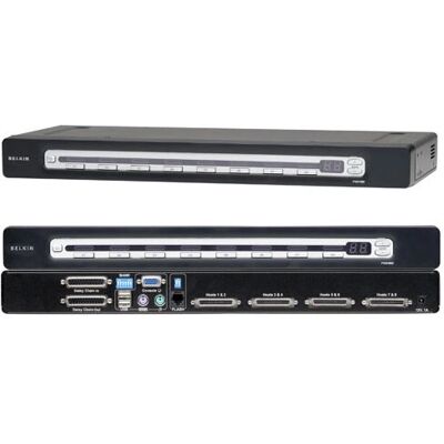 Belkin OmniView PRO3 USB & PS/2 4-port KVM Switch - Rack-beállítható Belkin OmniView PRO3 USB & PS/2 4-port KVM Switch - Rack-beállítható
