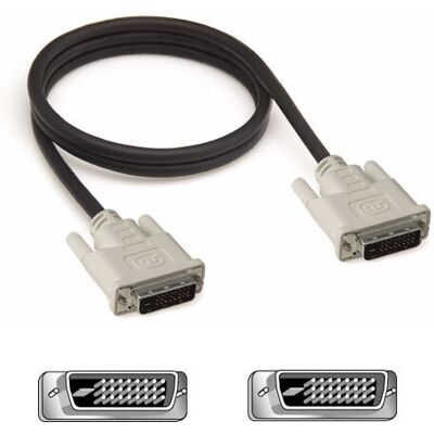 Belkin F2E4141cp1.8MDD - DVI-D Dual Link Kabel - 1.8m - Wit Belkin F2E4141cp1.8MDD - DVI-D Dual Link Kabel - 1.8m - Wit