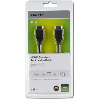 Cabo HDMI Belkin 1,4 1,5 m - Tipo A - Preto Cabo HDMI Belkin 1,4 1,5 m - Tipo A - Preto