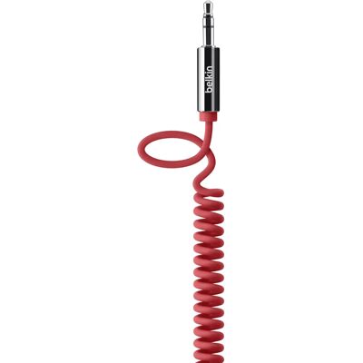 Câble audio Belkin 3.5mm - 1.8m Rouge - Publicité Câble audio Belkin 3.5mm - 1.8m Rouge - Publicité