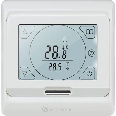 Termostat Ketotek - Ogrzewanie Podłogowe Elektryczne - Cyfrowe Termostat Ketotek - Ogrzewanie Podłogowe Elektryczne - Cyfrowe