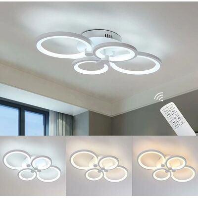 GOECO Weiße Moderne Dimmbare LED-Deckenlampe - 60W, 230cm GOECO Weiße Moderne Dimmbare LED-Deckenlampe - 60W, 230cm