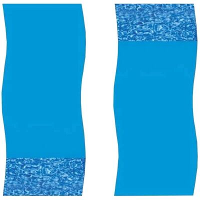 Revêtement de piscine ovale turbolent Swimline - 3,65x7,31m - Motif tourbillon bleu - Publicité Revêtement de piscine ovale turbolent Swimline - 3,65x7,31m - Motif tourbillon bleu - Publicité