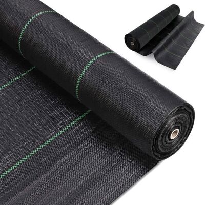 Keepbuying - HD telo di copertura terreno - 4 m x 25 m - Tessuto di copertura del suolo Keepbuying - HD telo di copertura terreno - 4 m x 25 m - Tessuto di copertura del suolo