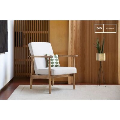 PIB Anglet Silla de madera retro - Silla PIB Anglet Silla de madera retro - Silla