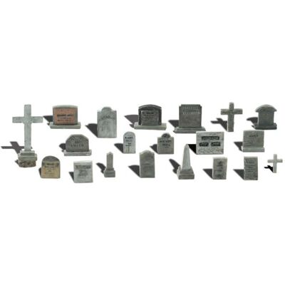 Woodland Scenics A1856 Gravestone Set HO - Model Figures & Accessories Woodland Scenics A1856 Gravestone Set HO - Model Figures & Accessories