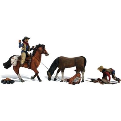 Woodland Scenics WA1940 Bemalte Cowboy-Figuren - Maßstabsmodell-Zubehör Woodland Scenics WA1940 Bemalte Cowboy-Figuren - Maßstabsmodell-Zubehör