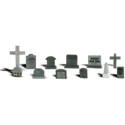 Woodland Scenics Tombstones - Échelle N (11 pièces) - Modèle - Publicité Woodland Scenics Tombstones - Échelle N (11 pièces) - Modèle - Publicité