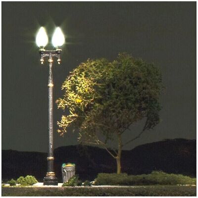 Woodland Scenics Double Lamp Post Street Lights - Street Lights - O gauge accessories Woodland Scenics Double Lamp Post Street Lights - Street Lights - O gauge accessories