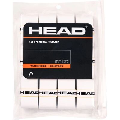 Overgrip da tennis HEAD Prime Tour - 12 pezzi - Bianco Overgrip da tennis HEAD Prime Tour - 12 pezzi - Bianco