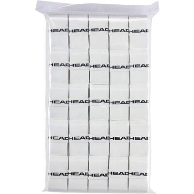 Head Prime Tour Overgrip - Clear/White Tennis Racket Grip Head Prime Tour Overgrip - Clear/White Tennis Racket Grip