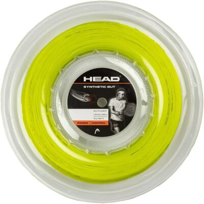 Head Synthetic Gut Tennissnöre - 200m rulle - Gul Head Synthetic Gut Tennissnöre - 200m rulle - Gul
