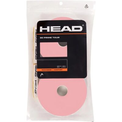 Head Prime Tour 30P Tennis Overgrip - Pink Rose - Tennis Overgrip Head Prime Tour 30P Tennis Overgrip - Pink Rose - Tennis Overgrip
