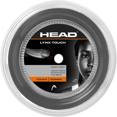 Head Lynx Touch Tennis Narut - 200m - Läpinäkyvä Musta - Suorituskyky Head Lynx Touch Tennis Narut - 200m - Läpinäkyvä Musta - Suorituskyky