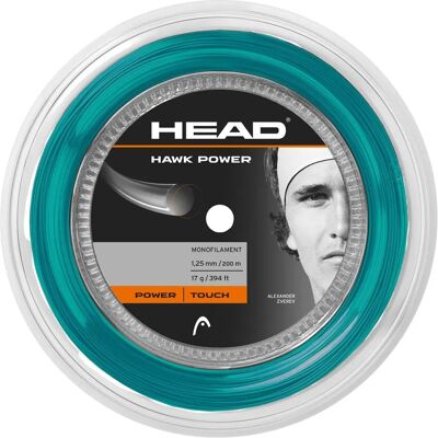 Corda da Tennis Head Hawk Power - 200m, 1,30mm, Trasparente Corda da Tennis Head Hawk Power - 200m, 1,30mm, Trasparente