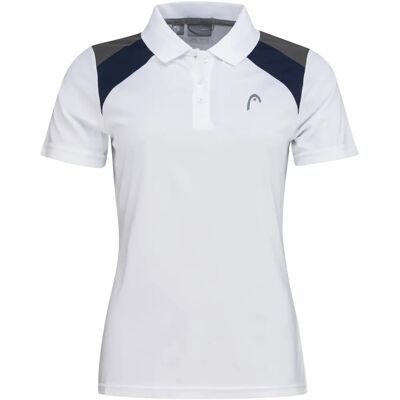 Head Club 22 Tech 814421WHDB Damen Polo - Ganzjährig, Weiß, L Head Club 22 Tech 814421WHDB Damen Polo - Ganzjährig, Weiß, L